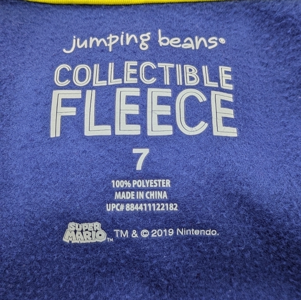 Jumping Beans Mario Hoodie Sweatshirt 7 - Picture 3 of 4